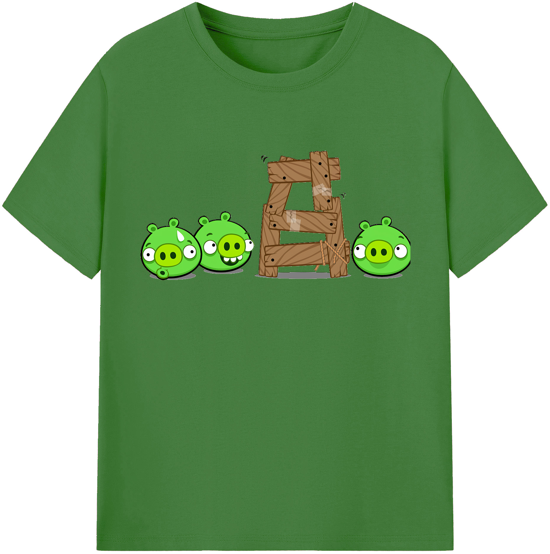 （画像用） Angry Birds アングリーバード レディースカジュアルプリントTシャツ（綿100％）